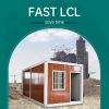 Customized simple room, movable container, mobile installation, living, fire-proof fast LCL house, construction site movable plate, color steel plate toilet, bathing