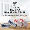 Youyi Tape blue smiling face warning words printing tape sealing tape express tape sealing glue wholesale