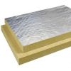 80kg/mÂ³ rock wool fireproof board mineral wool insulation board with foil facing