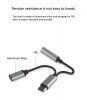 DAC 2 in 1 for type-c to 3.5mm  Audio Adapter Cable