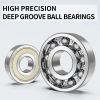 Factory direct sales, deep groove ball bearings high speed bearings (6206ZZ, 6207ZZ, 6208ZZ) rubber cover seal P5 level