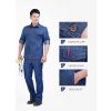 Summer thin denim men's auto repair cotton labor protection clothes welder factory maintenance wear-resistant breathable long sleeved electric welding work clothes denim suit Height 160-190, wearable Starting from 10 sets