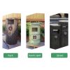 Concrete imitation wood trash can. a variety of forms optional, durable green environmental protection, please contact customer service before customization