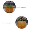  Cement imitation wood flower box, a variety of forms, durable green environmental protection, please contact customer service before customization