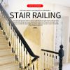 Stair handrail guardrail iron-aluminum alloy stainless steel stair handrail column indoor and outdoor self-provided stair protection