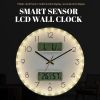 LCD Wall Clock Smart Sensor LCD Wall Clock