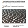  Hot dip galvanized steel grating plate-100 bar distance steel grating plate channel and working platform 10 pieces binding