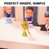 2022 Qatar World Cup Replica Trophy 3D Keychain with Country Flag Football Soccer Souvenirs Gift