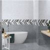 All-porcelain whole-body mid-board bathroom tile 400*800 living room kitchen wall brick gray warm color bright interior wall