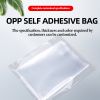 OPP self-adhesive bag transparent trumpet self-adhesive bag self-adhesive packaging 100 bags self-sealing bag ring small bag card jewelry bags can be customized