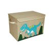 Linen Storage Box with Lid Animal Foldable Storage Box Cube Luggage Large Storage Box with Flip Lid 20.5x14InchSupport email contact