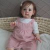 22-Inch Rebirth Doll Cute Realistic Baby Doll Soft Rubber Childrenâ² S Baby Toys