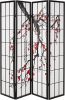 D'Topgrace Shoji 4 Panel Screen Room Divider