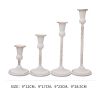 European-style wrought iron candlestick white decoration romantic wedding table candle candlelight dinner light luxury candlestick (four sizes, please consult the seller for detailed size)ï¼?MOQï¼?1000PCS