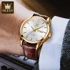 olevs 6898 Quartz Watch Men&amp;amp;#039;s Sports Clock Women&amp;amp;#039;s Dress Wrist Watch Faux Leather for Men Womens Couple Gift 2020 2pcs