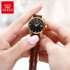 OLEVS 6629 Popular Products Diamond Genuine Leather Watch Wristwatches Automatic Mechanical Watches For women