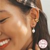 S925 Sterling Silver Baroque Shaped Pearl Earrings