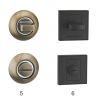 Brass Brushed Zinc Alloy Door Handle