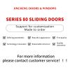 Jingcheng 80 Series Sliding Doors, High-Grade Sliding Rail Noise Is Small Sealing Better, Custom Products