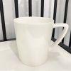 ceramic porcelain cup and saucer, white ceramic cups mugs