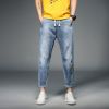 OEM New Cheap Full Length Cool Slim Fit Rock And Roll Style Distressed Ripped Denim Men's Jeans