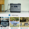 P2001E Portable Power Station 2000W/2000Wh LIFEPO4 Battery, Solar Penal