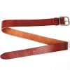 Full Grain Leather Belt for Men Genuine Leather Male Belt Vintage Pin Buckle Waist Band Husband Gift