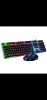 II keyboard professionals LED wired gaming keyboard and mouse combo backlit full size for gamer desktop mouse keyboard set