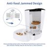 Automatic Cat Feeder, 4L Smart Pet Feeder for Cat & Dog - 6 Meal, LCD Display with Timer Programmable, Portion Control - Battery/Plug-in Power