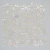 Rhombus full white mother of pearl mosaic on mesh for wall decoration