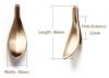 New design zinc alloy material handle drawer wardrobe cabinet leaf shape handle