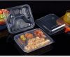 New Style Disposable Plastic Lunch Box, Fast Food Containers, Food Packaging Box With Lid, disposable containers, plastic food tray with 1 2 3 compartments