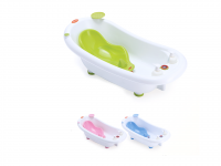 Plastic baby bathtub & bath support