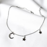 925 Sterling Silver Star And Moon Anklets Or Bracelets For Gift Jewelry