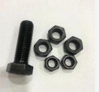 Fastener DIN934 hex nuts and bolts carbon steel M12 M16 M18 M20 M22 M24 black/plain/zinc plated 4.8/6.8/8.8 with good quality