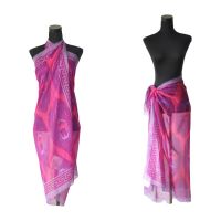 Popular Beachwear Swimwear Pareo Sarong In 100% Rpet Recycled Polyester Audited Factory