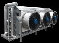 CO2 cooling coil evaporator for blast freezer room