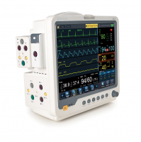 15 inch color TFT LCD screen Ecg Waveform with multi channel ICU Patient Bedside Monitor Machine Vital Signs Monitoring Equipment Medical Home Hospital Portable Cardiac Patient Monitor