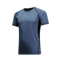 Quick-dry Round Neck T-shirt With Color Matching