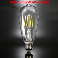 LED Bulb Light Ampoule Vintage ST64 E27 2W 4W 6W 8W Led Edison Bulb 40W 60W Lumiere Led Lamp 220V Energy Saving Lights for Home