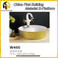 Chaozhou fashion round shape ceramics hand wash basin sanitary ware.source.chinahomeb2b.com
