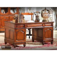 High End Elegant Wooden Desk Vintage Style Study Room Office Furniture
