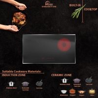Built-in Ceramic And Induction Cooker Electric Hybrid Stove Cooker Touch Control Suitable All Type Pot