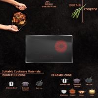 Built-in Ceramic and Induction Cooker Electric Hybrid Stove Cooker Touch Control Suitable all type pot