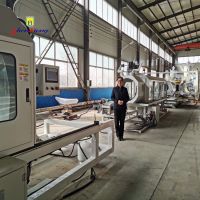HDPE plastic double wall corrugated pipe production machine