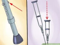 Aluminium Rod Adjustable Forearm Crutches For Kids