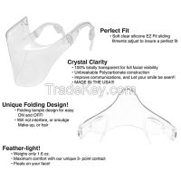 Durable Face Protection For Adult Mouth Shield Combine Plastic Reusab