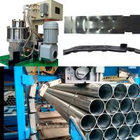 Flanged Notched Closure Sealless Joint Type Automatic Steel Pipe Strapping Machine