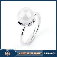 2018 New design pearl ring 925 sterling silver pearl jewelry for DIY
