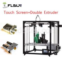 FLSUN Cube 3d Printer DIY Kit Touch Screen dual Nozzle Auto Leveling p